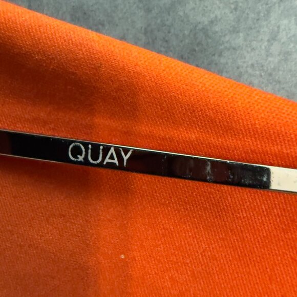 Quay High Key Mini Aviator Sunglasses – Gold Frame / Gradient Brown Lenses - Picture 8 of 12